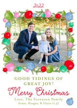 Load image into Gallery viewer, Vintage Holly Ball Card