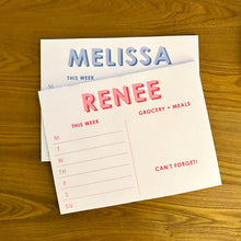 Load image into Gallery viewer, Large Weekly Notepad