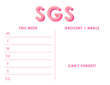 Load image into Gallery viewer, Large Weekly Notepad