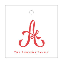 Load image into Gallery viewer, Bow Monogram Tag