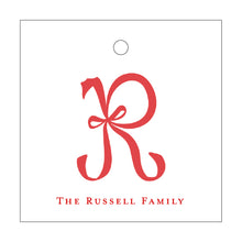 Load image into Gallery viewer, Bow Monogram Tag
