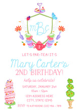 Load image into Gallery viewer, Tea Party Invitation