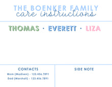 Load image into Gallery viewer, Large Babysitter Notepad