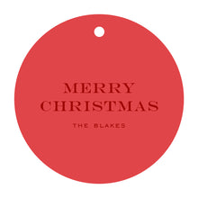 Load image into Gallery viewer, Bow Monogram Round Tag