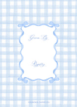 Load image into Gallery viewer, Gingham & Bows Invitation