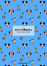 Load image into Gallery viewer, Mickey & Friends Invitation