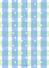 Load image into Gallery viewer, Starry Plaid Card - Blue/Green
