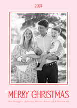 Load image into Gallery viewer, Starry Plaid Card - Pink/Red