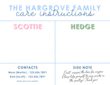 Load image into Gallery viewer, Large Babysitter Notepad