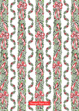 Load image into Gallery viewer, Festive Garland Card - Red