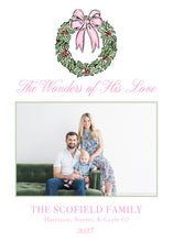 Load image into Gallery viewer, Festive Garland Card - Pink