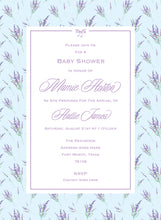 Load image into Gallery viewer, Lavender Invitation