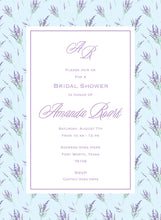 Load image into Gallery viewer, Lavender Invitation