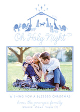 Load image into Gallery viewer, Oh Holy Night Card - Blue