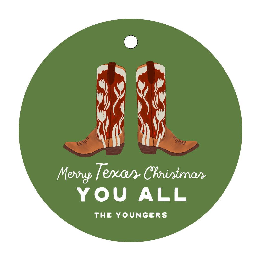 Merry Texas Christmas Tag