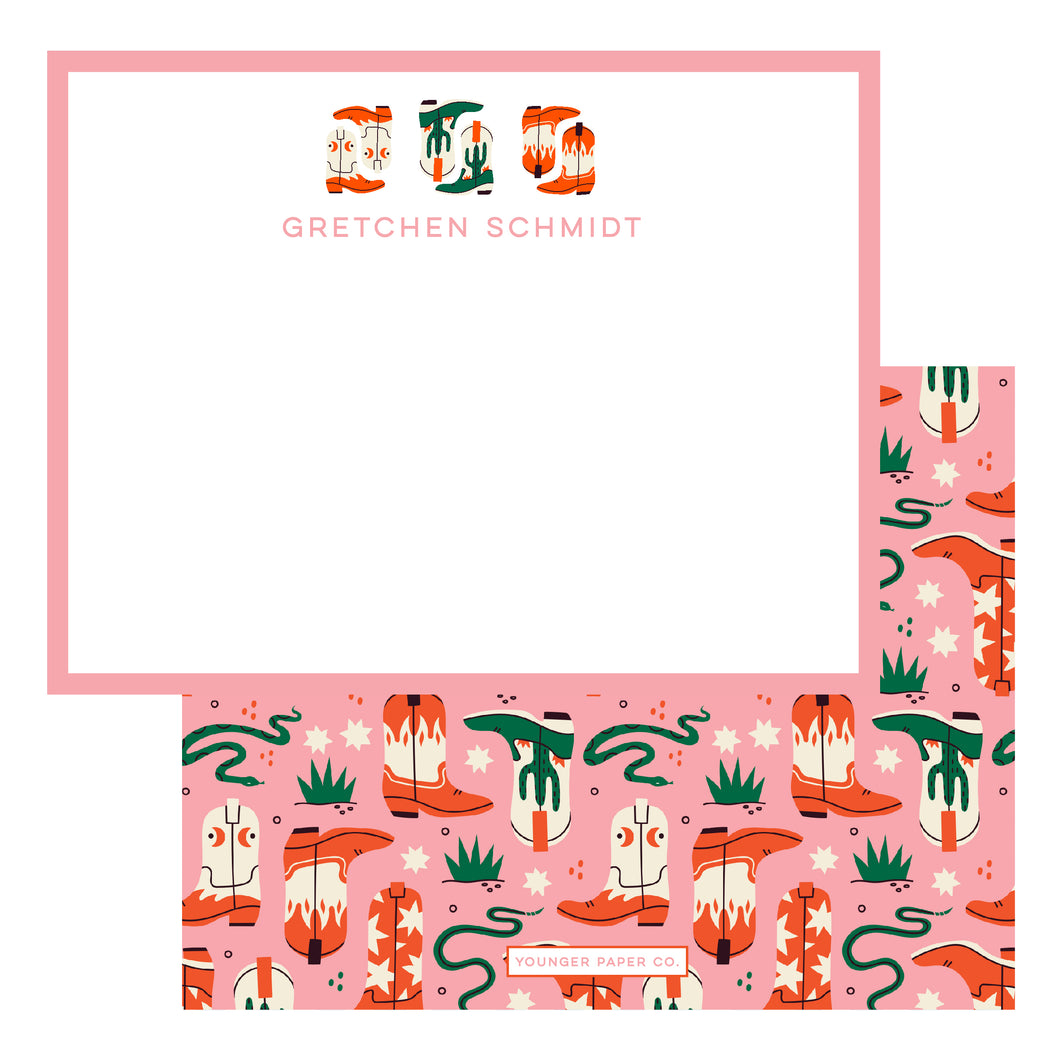 Dimestore Cowgirl Stationery Set