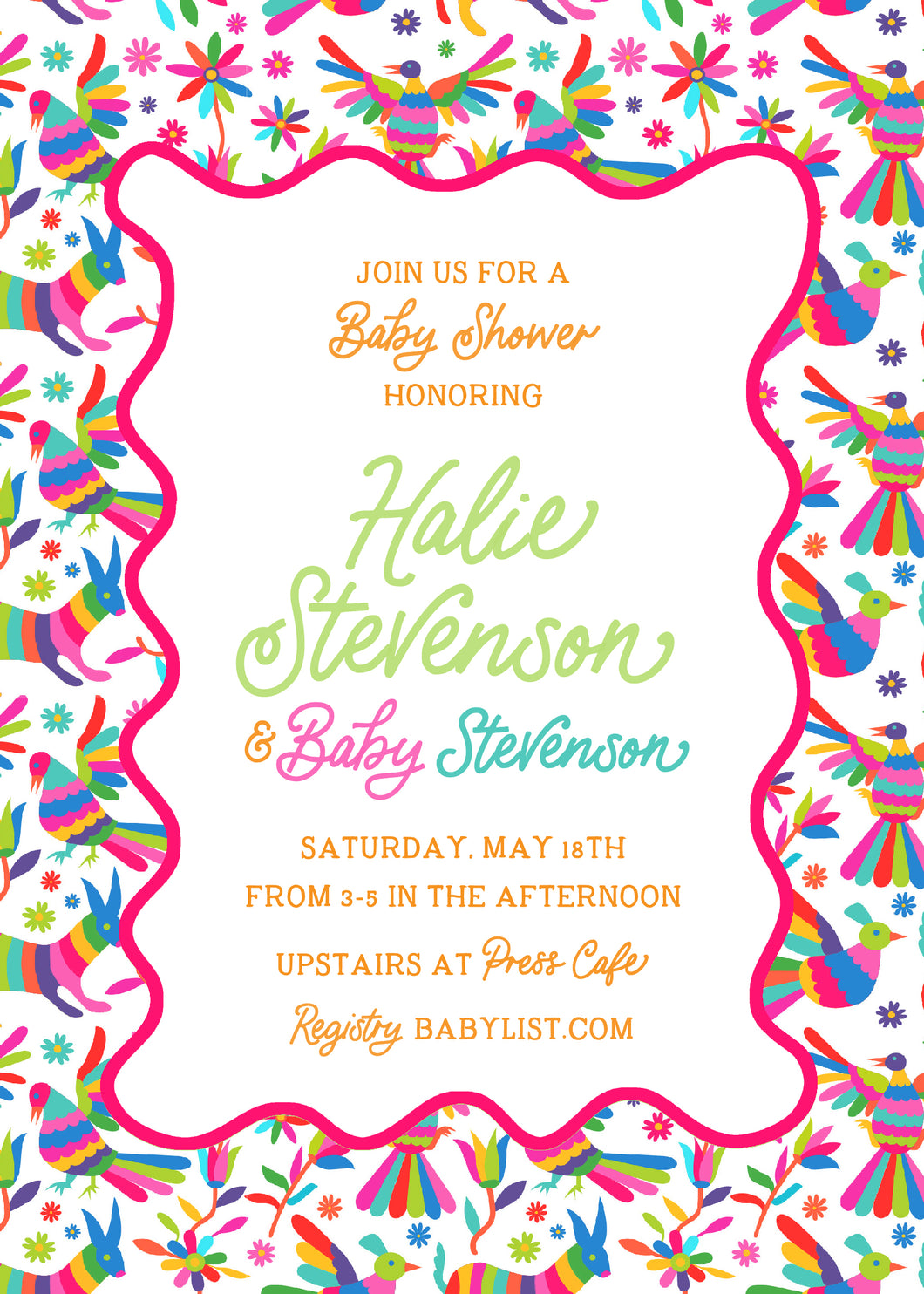 Fiesta Baby Shower Invitation