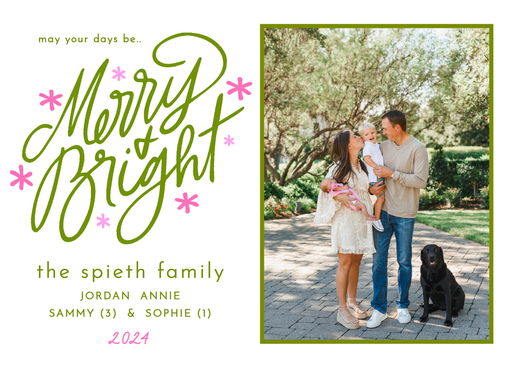 Merry & Extra Bright Card (H)