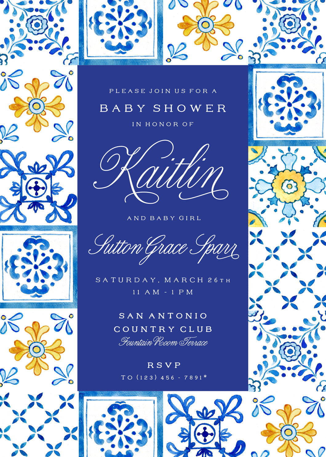 Tile Work Invitation