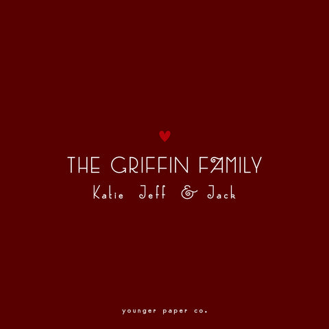 Christmas Marble Square Card