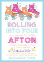 Load image into Gallery viewer, Roller Skate Invitation
