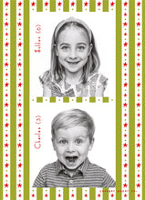 Load image into Gallery viewer, Starry Card Red/Green
