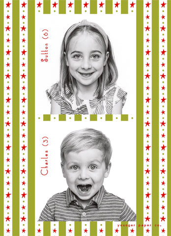 Starry Card Red/Green
