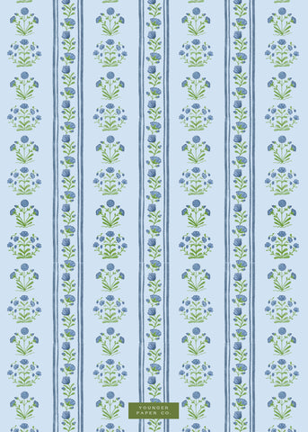 Block Floral Card