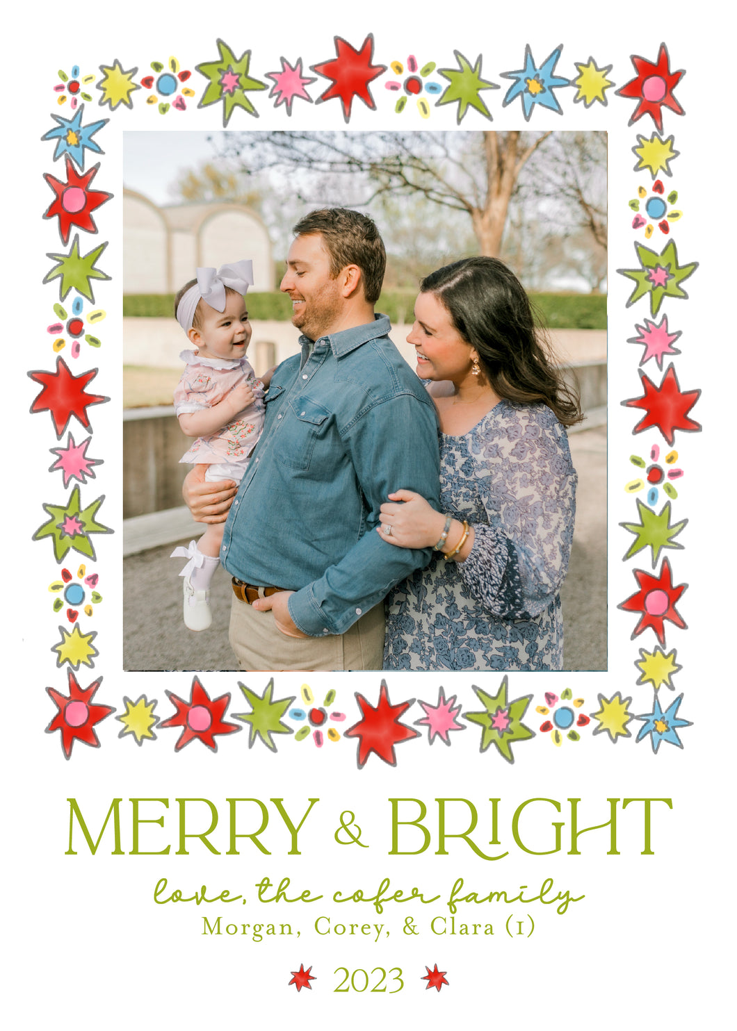 Merry Stars Card