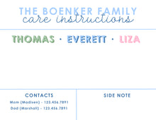 Load image into Gallery viewer, Large Babysitter Notepad
