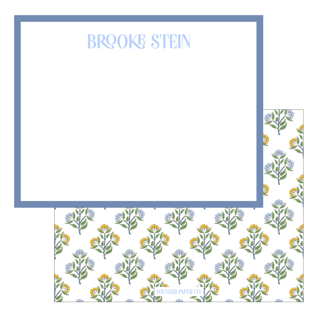 Floral Block Stationery Set