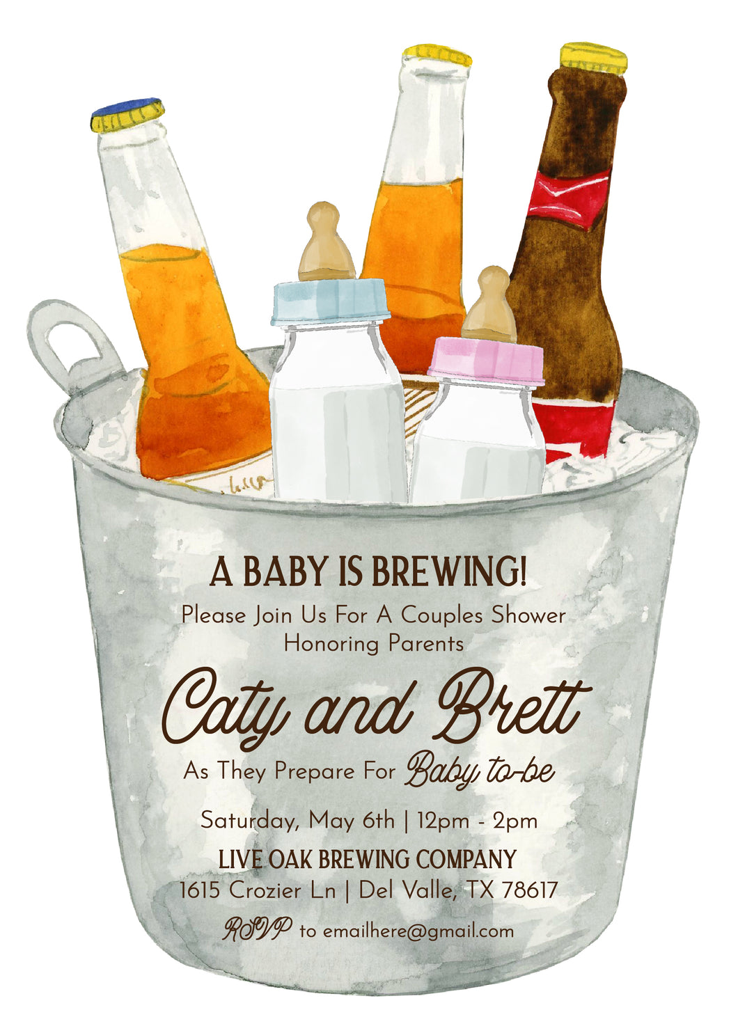 Baby Is Brewing Invitation