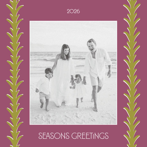 Chic Stripe Square Card