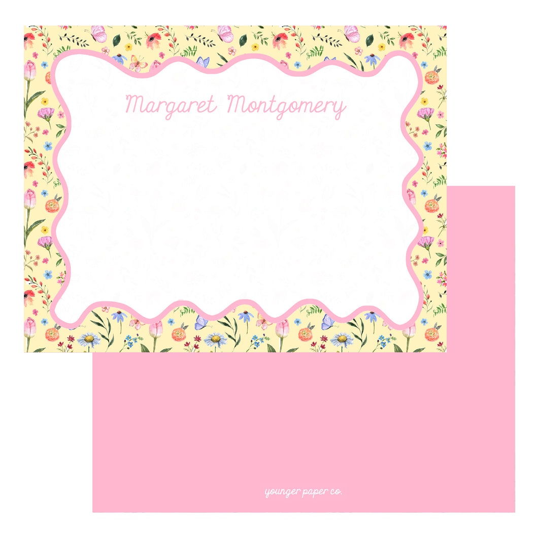 Pastel Wildflower Stationery Set