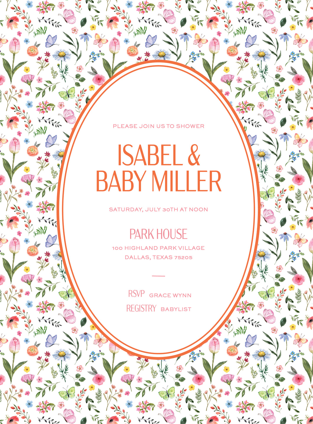 Summer Floral Invitation