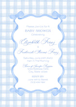 Load image into Gallery viewer, Gingham &amp; Bows Invitation
