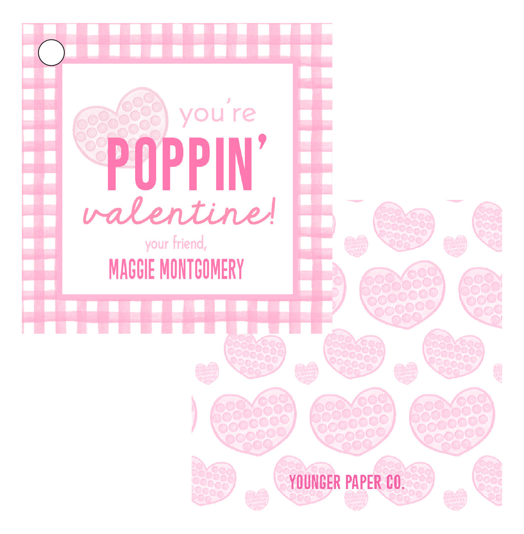 You're POPPIN' Tag - Pink