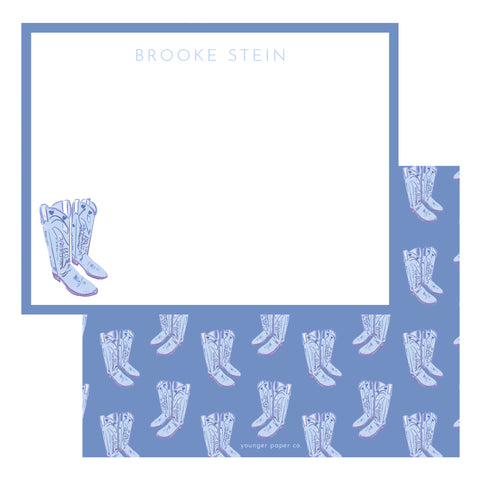 Cowgirl Boots Stationery Set