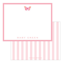 Load image into Gallery viewer, Lilac/Pink Butterfly Stationery Set
