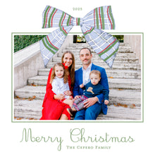 Load image into Gallery viewer, Plaid Bow Square Card

