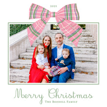 Load image into Gallery viewer, Plaid Bow Square Card
