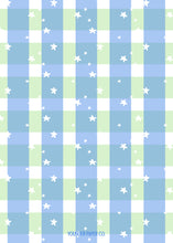 Load image into Gallery viewer, Starry Plaid Card - Blue/Green
