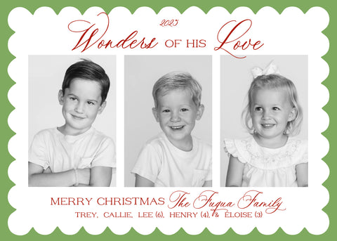 Wonders Of His Love Card