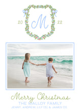 Load image into Gallery viewer, Ribbon &amp; Holly Crest Card
