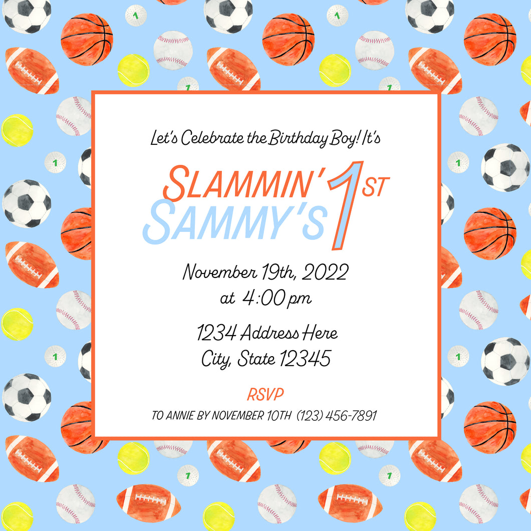 Slammin' Invitation