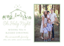 Load image into Gallery viewer, Oh Holy Night Card - Green (H)
