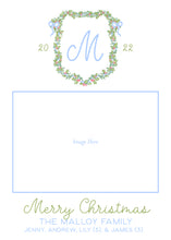 Load image into Gallery viewer, Ribbon &amp; Holly Crest Card
