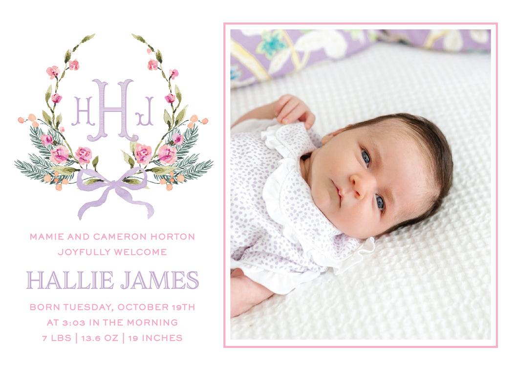 Rosey Spruce Card