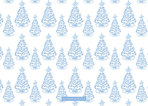 Ceramic Tree Card - Blue