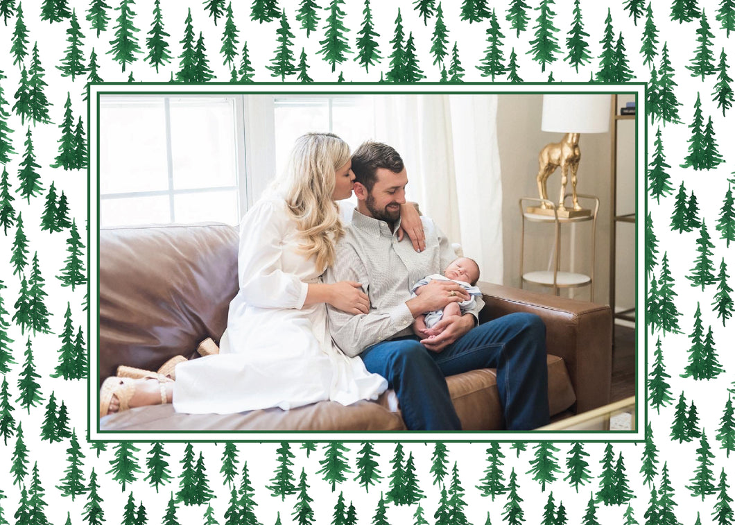 Treeline Card - Green